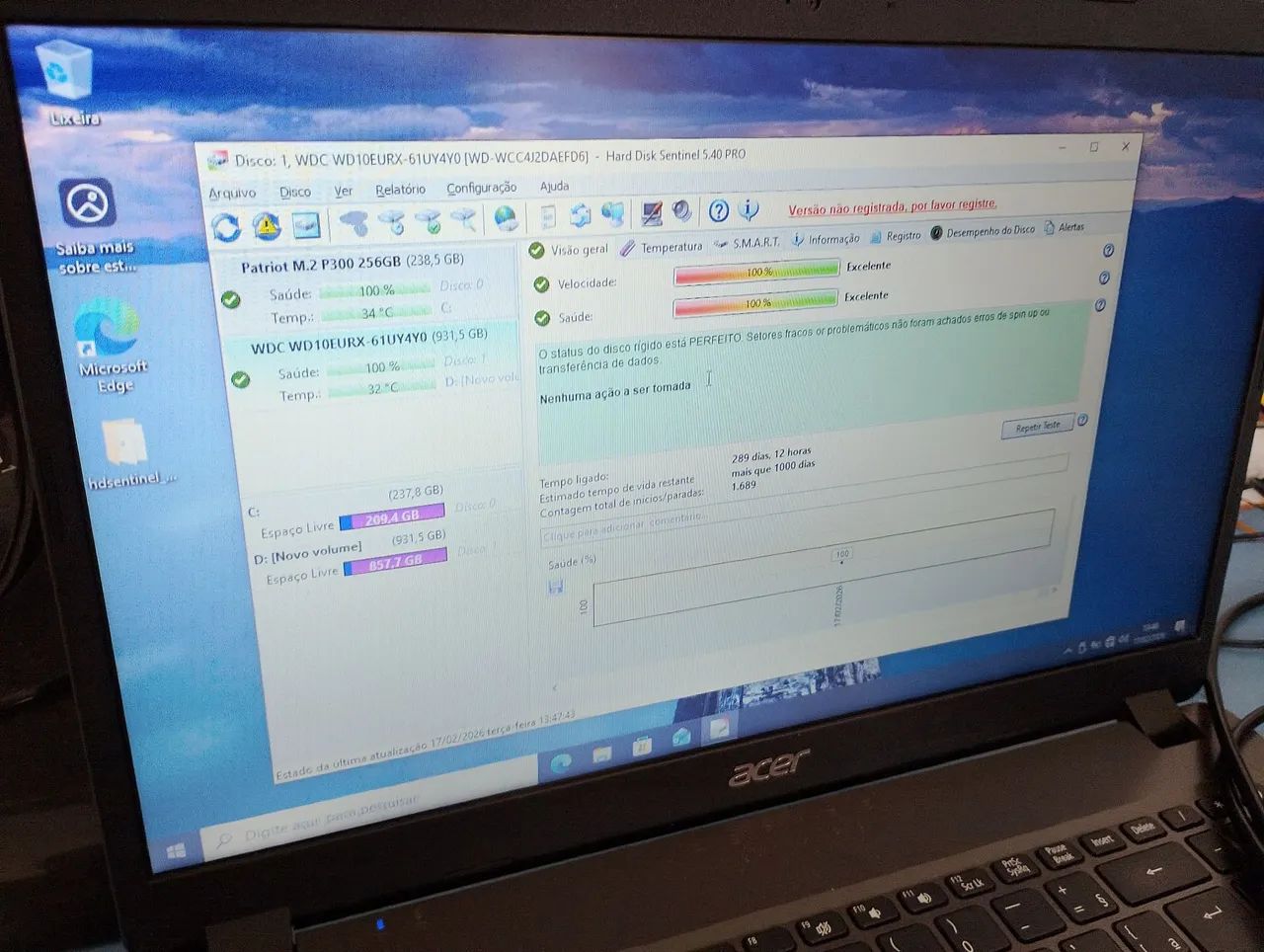 HD 1TB 3.5 polegadas SATA para Desktop/DVR - Foto 3