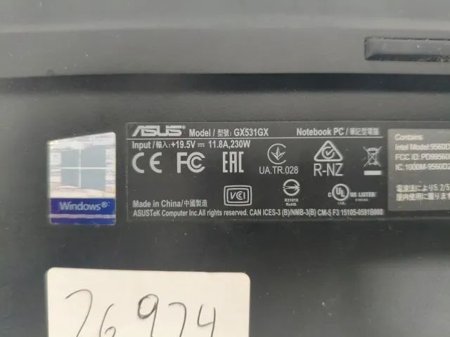 Asus ROG Zephyrus S - i7 9750h RTX 2080 COM DEFEITO/SUCATA - Foto 5