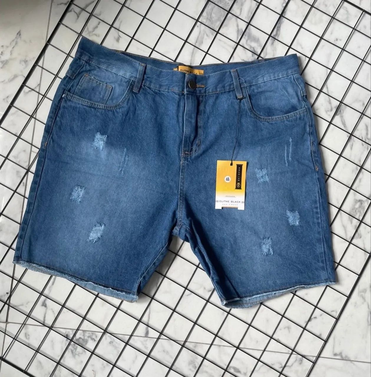 Bermuda jeans elithe black original  - Foto 3