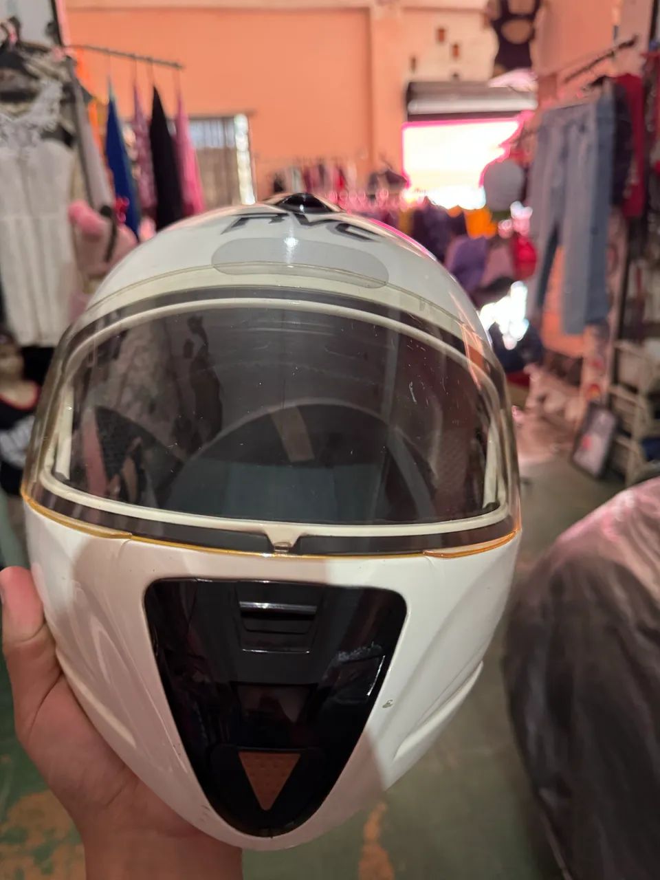 CAPACETE ARTICULADO BRANCO CRV - Foto 4