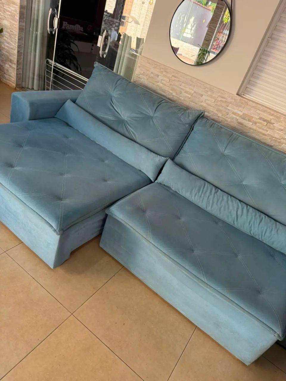 Sofá Retrátil e Reclinável - 2,70mts  - Foto 5