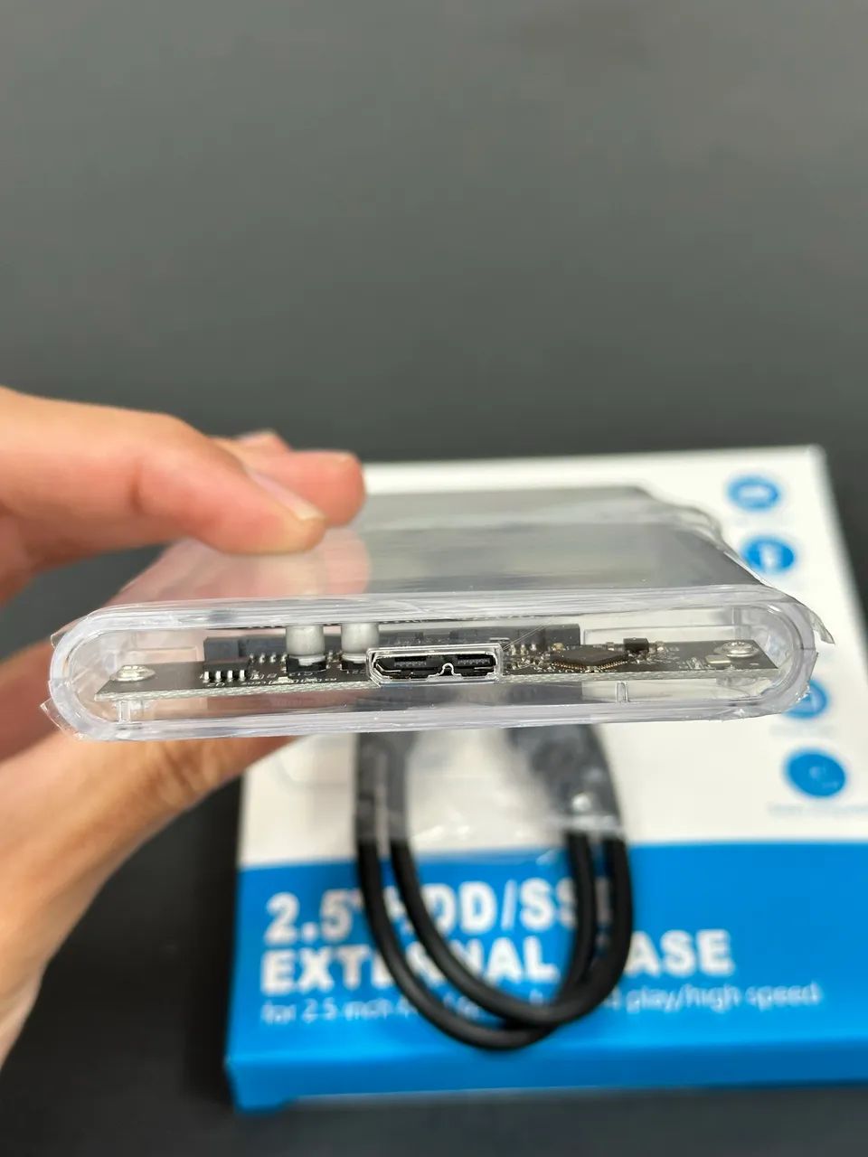 Case transparente para HD/SSD  - Foto 3