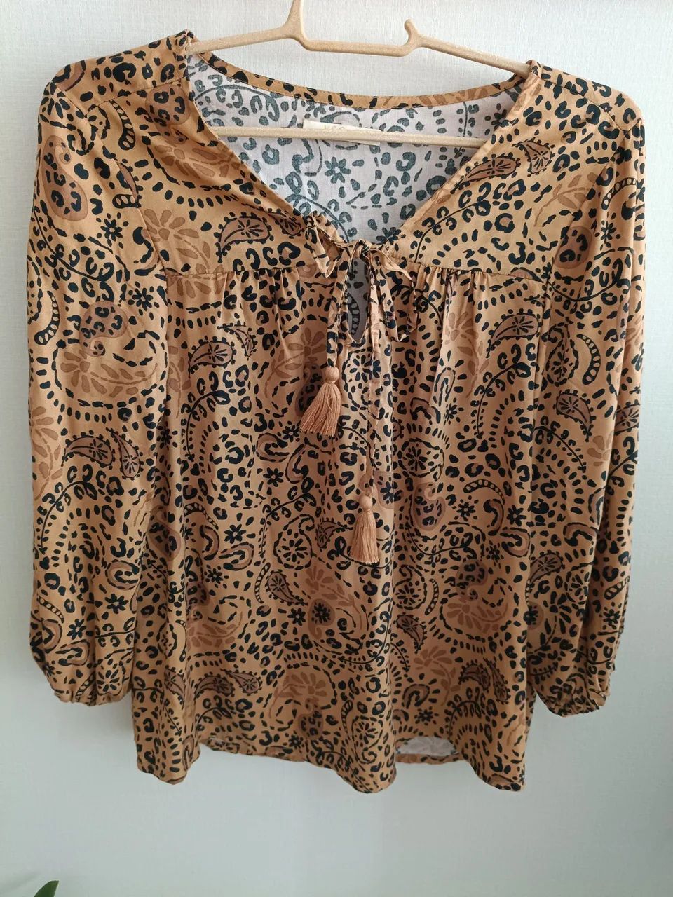 2 blusas estilo bata  C&A em Viscose P pouco uso  - Foto 2