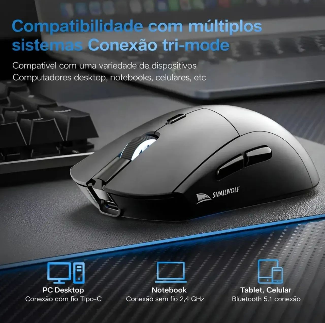 Mouse Gamer Smailwolf RS7 - Foto 2