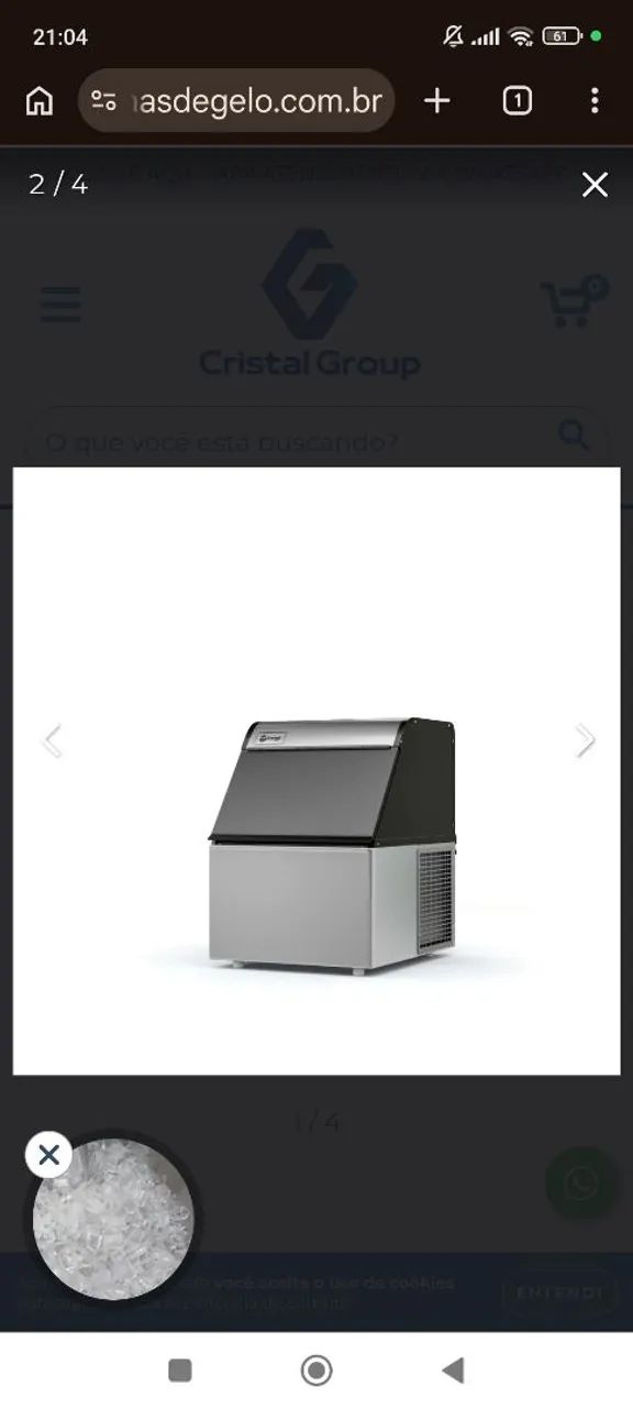 Máquina de gelo Everest egc 50a 