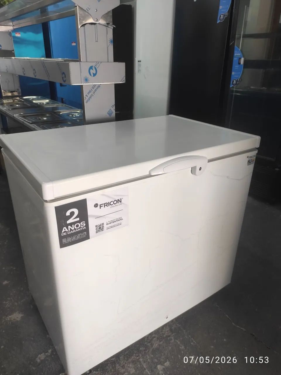 Bh Freezer horizontal tampa cega 