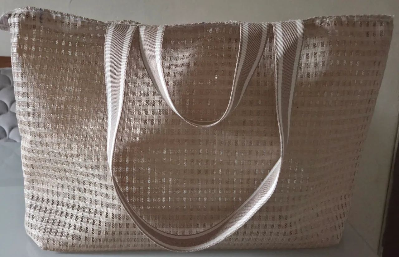 Bolsa de tela trançada 