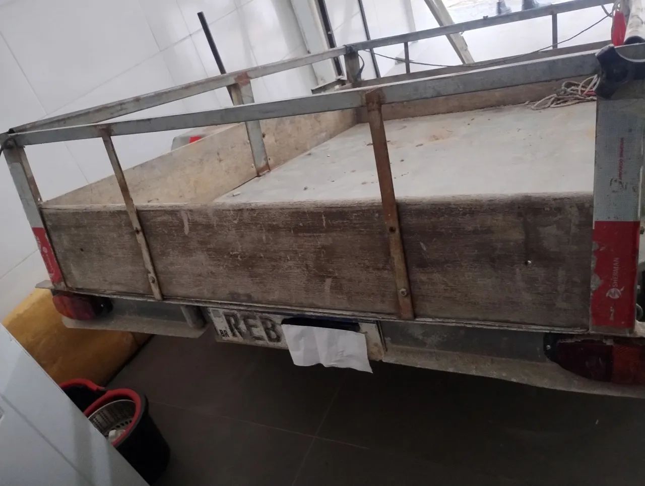 Vendo carretinha/reboque usado  - Foto 4