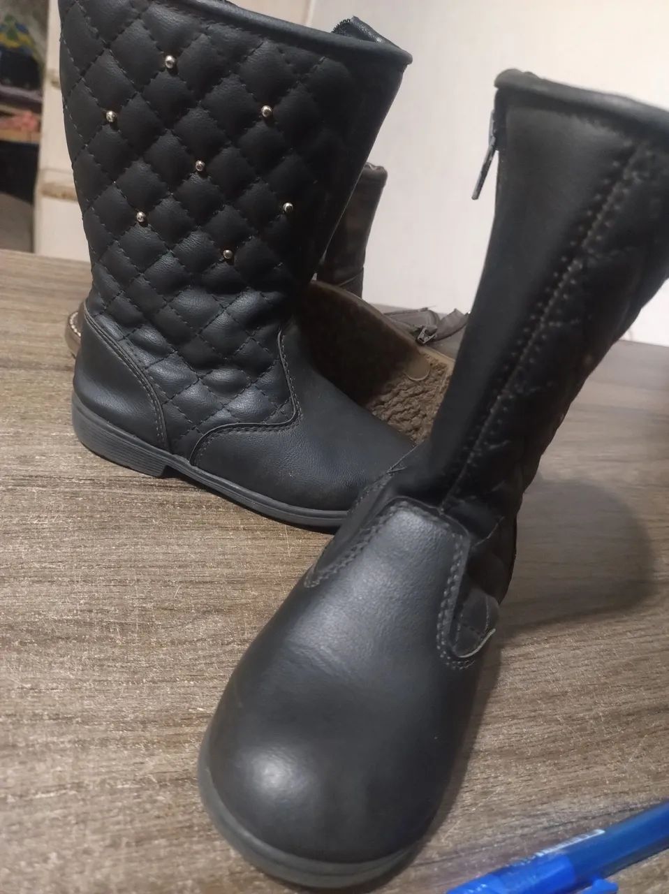 Bota preta menina Tam 24 - Foto 2