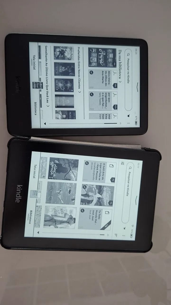 Kindle 16gb + Kindle Paperwhite 10ª Geração 8gb