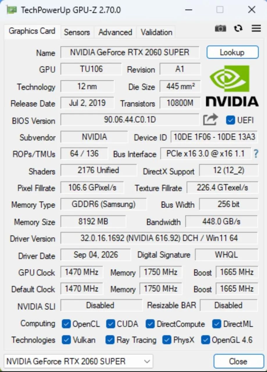 PLACA DE VIDEO RTX 2060 SUPER 8GB - Foto 3