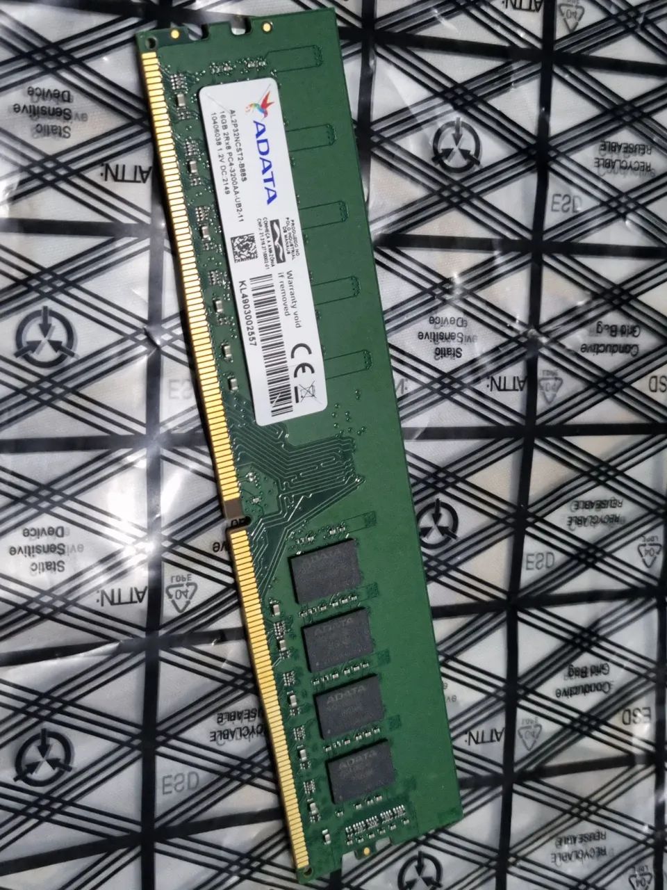 Memória Desktop 16Gb DDR4 Adata 3200 Mhz