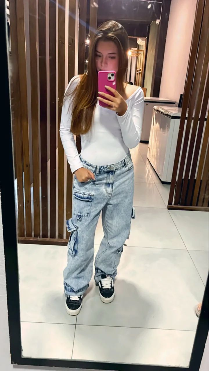 Calça cargo semi nova - Foto 2
