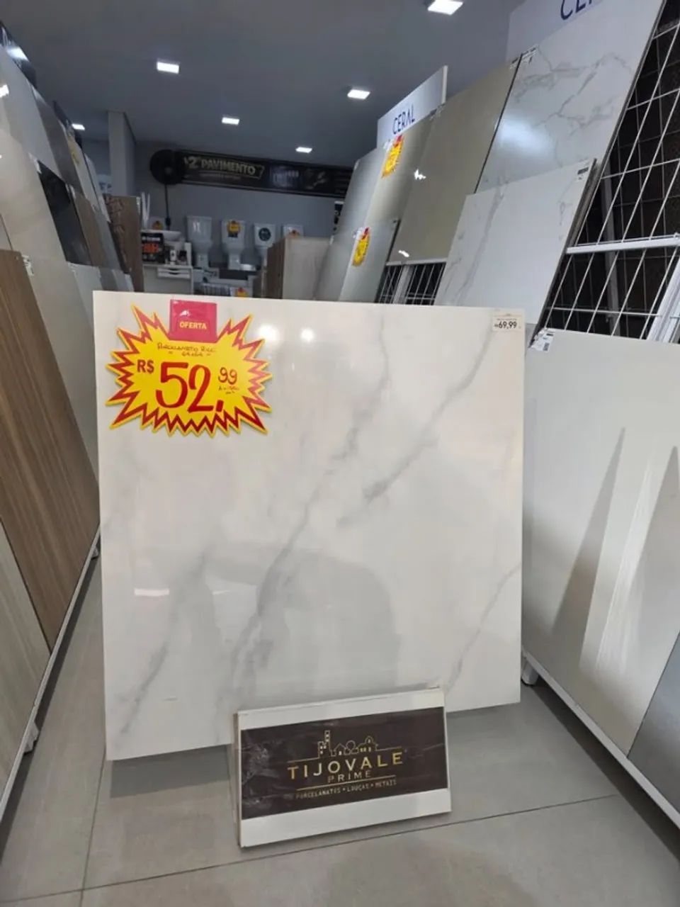 Porcelanato Polido 64x64  -R$52,99M²   (Falar com Lucíria )