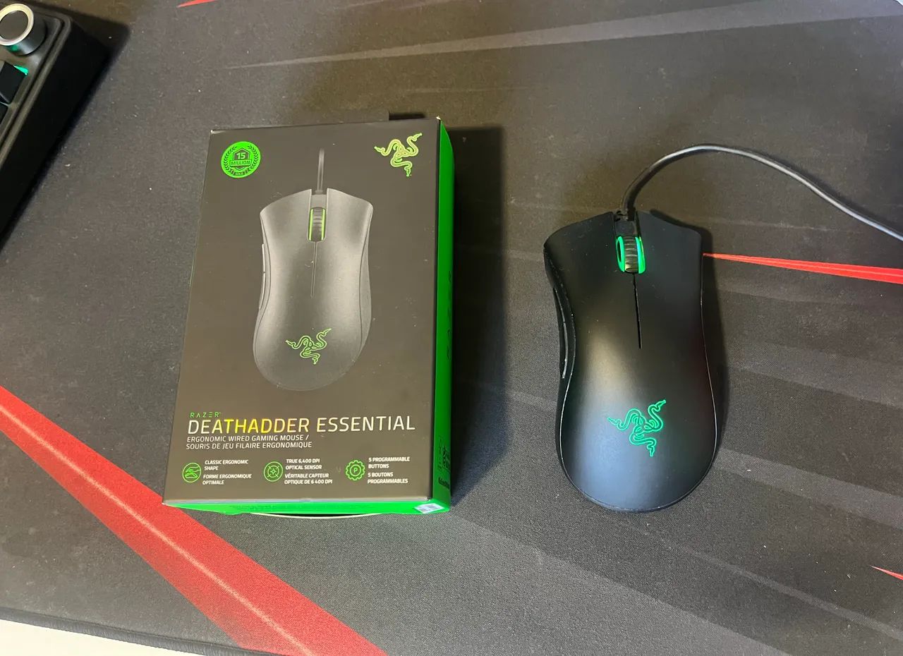 Mouse Razer DeathAdder Essential + Mouse Bungee - Foto 3