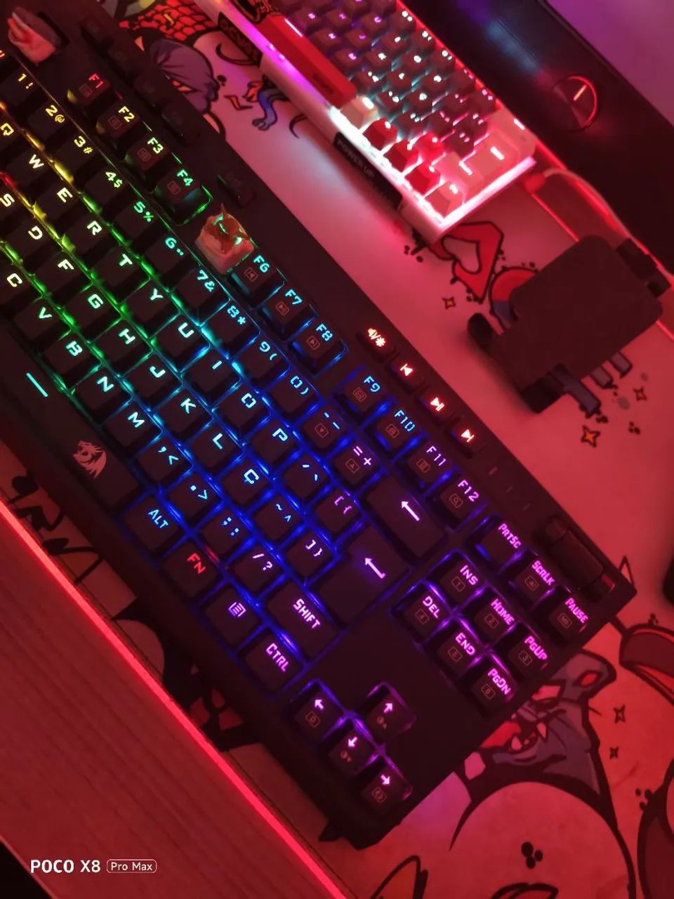 Teclado redragon mecânico VISHNU K596RGB - Foto 4
