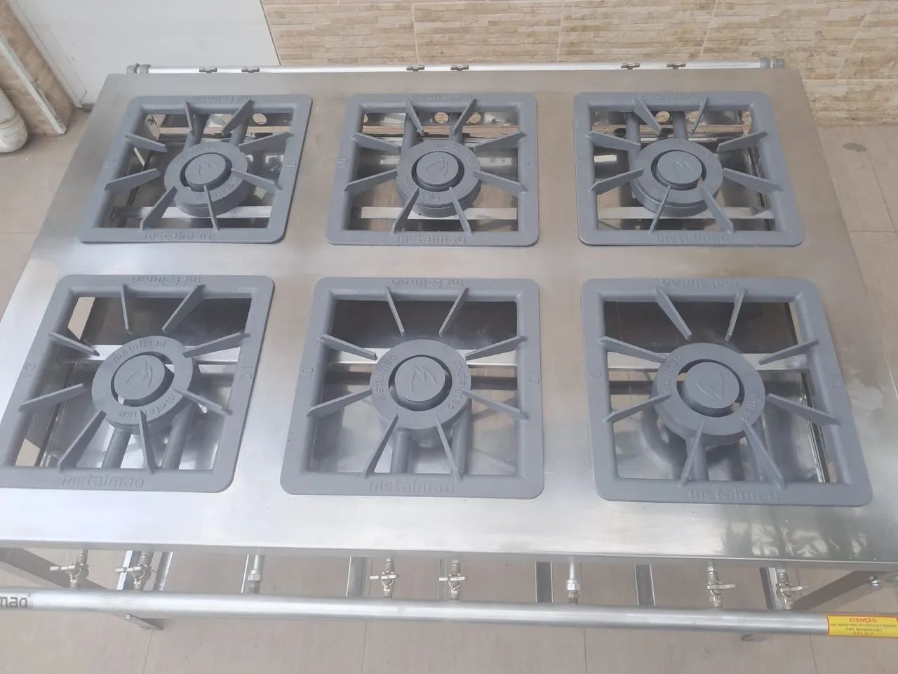 FOGÃO 6 BOCAS TODO DE AÇO  - Foto 6