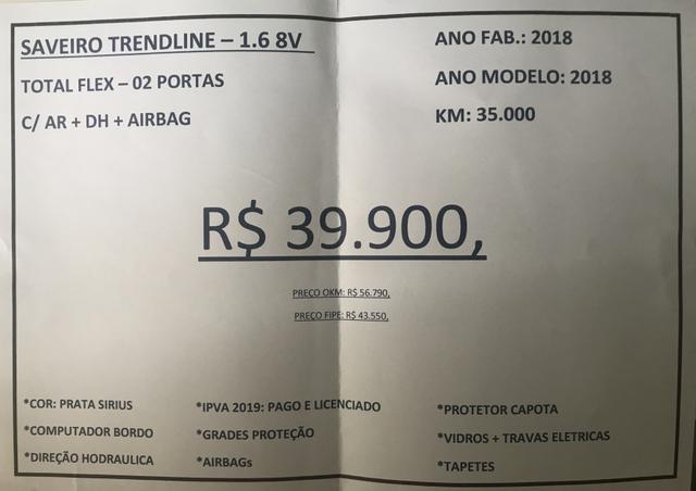Vw saveiro 2018/2018 1.6 msi trendline 8v flex 2p manual - Foto 5