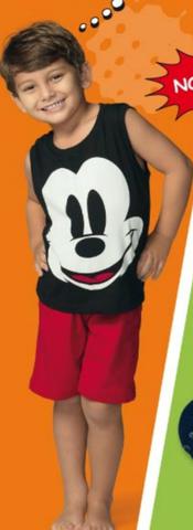 Kit Pijama Mickey Mãe e Filhos - Foto 2
