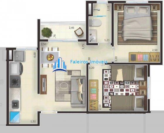 Apartamento de 1 e 2 dormitórios , com sacada e lazer - Apartamento em Lançament... - Foto 12