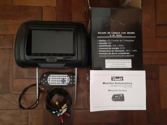 Dvd automotivo enconsto de cabeça