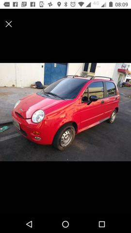 Chery QQ3 1.1 2012 completo banco de couro ar, ótimo pra Uber!!