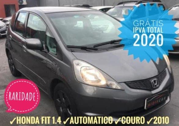 Fit Lx 1.4 Aut (Cvt) 2010 Cinza Flex - Impecável - Venha Conferir!
