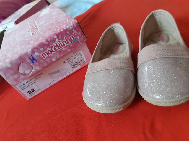 Molekinha bebê verniz rosa - Foto 2