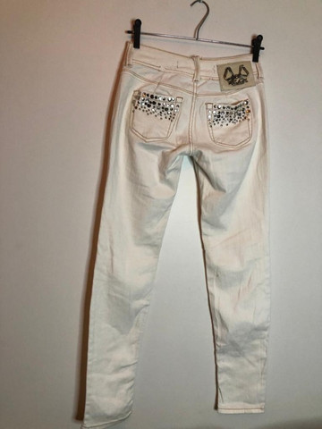 Calça Branca Customizada - Colcci # 38 - Foto 3