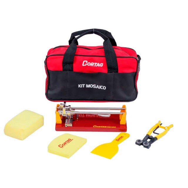 Jogo Cortador De Pisos E Azulejos Kit Mosaico 150mm com 6 Peças Cortag - Foto 2
