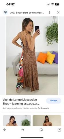 Vestido longo hot sale macaquice