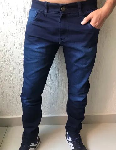 Calça jeans masculina, calça sarja e jogger masculino com elastano  - Foto 4