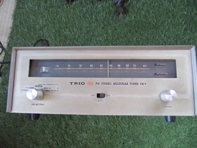 trio fm stereo multiplex tuner fx-5 tubo de vacuo 100% valvulado lindo