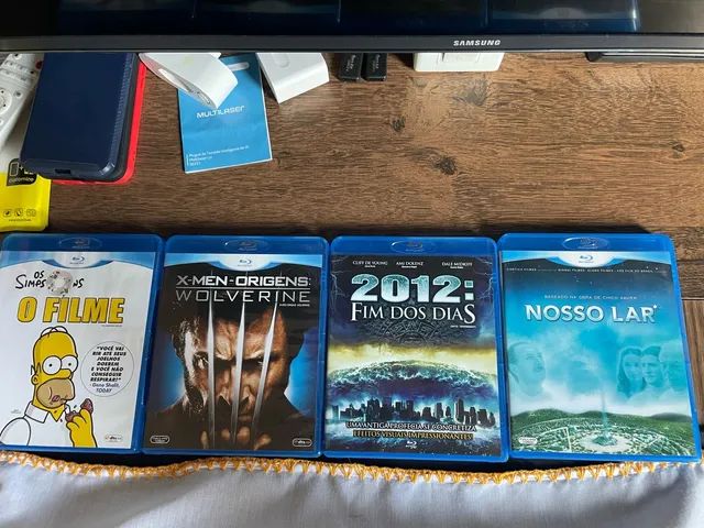 4 Blue Rays originais: Nosso lar,Simpsons, X-men Wolverine e 2012 Fim dos Dias - Foto 3