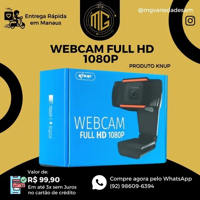 Webcam Knup FULL HD 1080P Computadores e acess rios Compensa