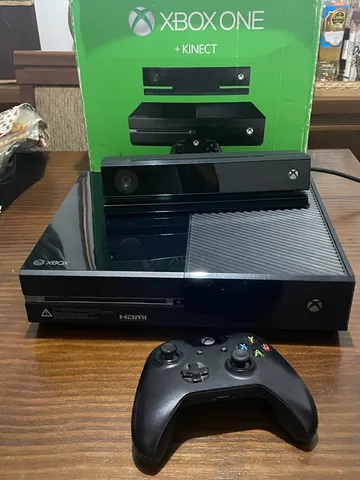 Xbox One Fat Preto 500gb C/Kinect e 3 Jogos