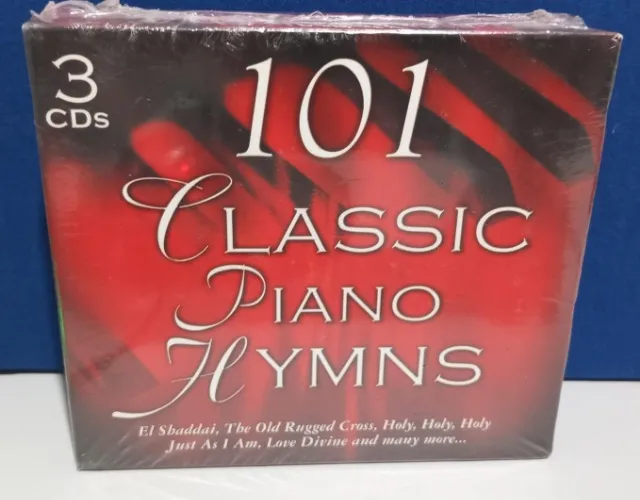 cd box 3 cds 101 classic piano hymns - Made In Canada - lacrado