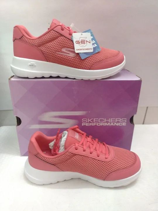 Tênis Skechers Feminino Go Walk Joy Novo original cor coral 36/37/38 - Foto 3