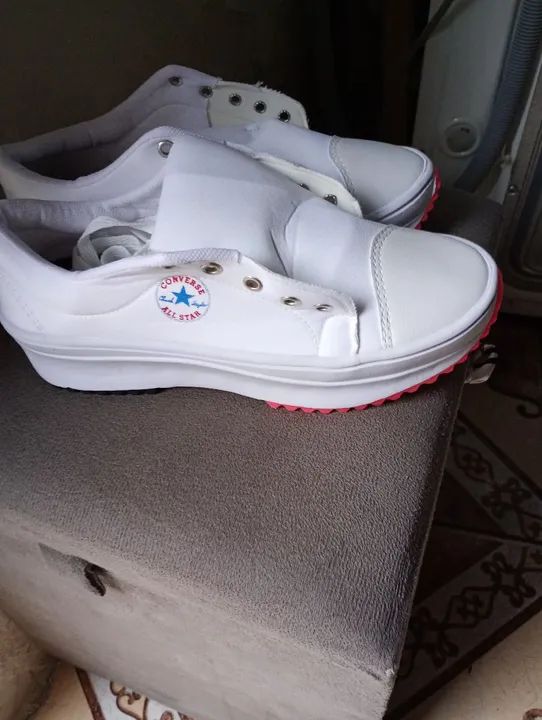 Tênis Converse All Star Platform Branco