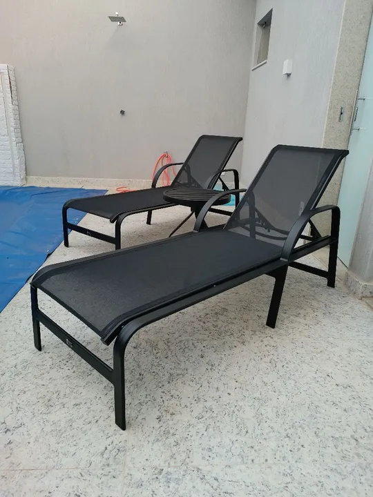 Espreguiçadeiras em alumínio tela sling