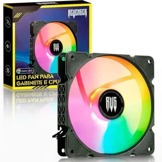 Cooler para Gabinete e CPU Fan RGB G-VR332