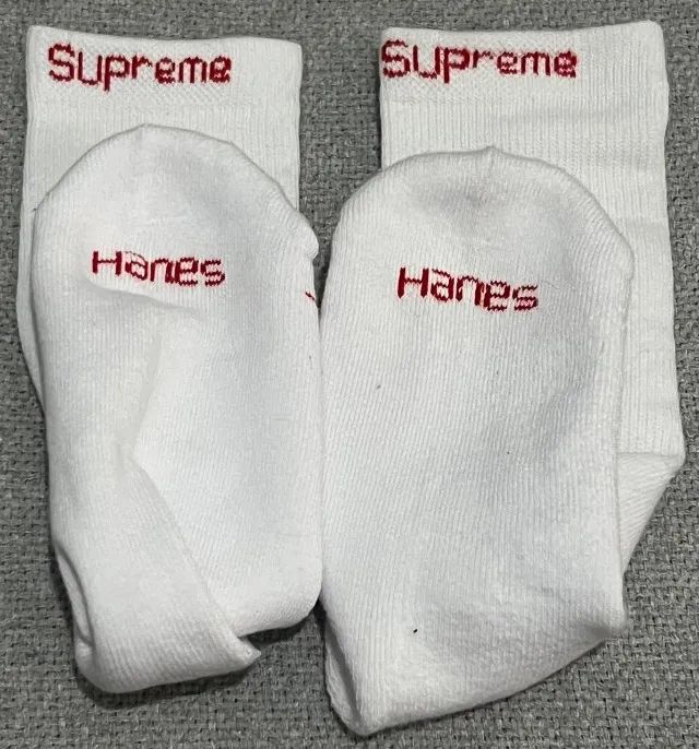 Meia Supreme Hanes White 100% Original