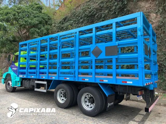 Carroceria truck gaiola transporte de gás botijão P13 - Foto 4