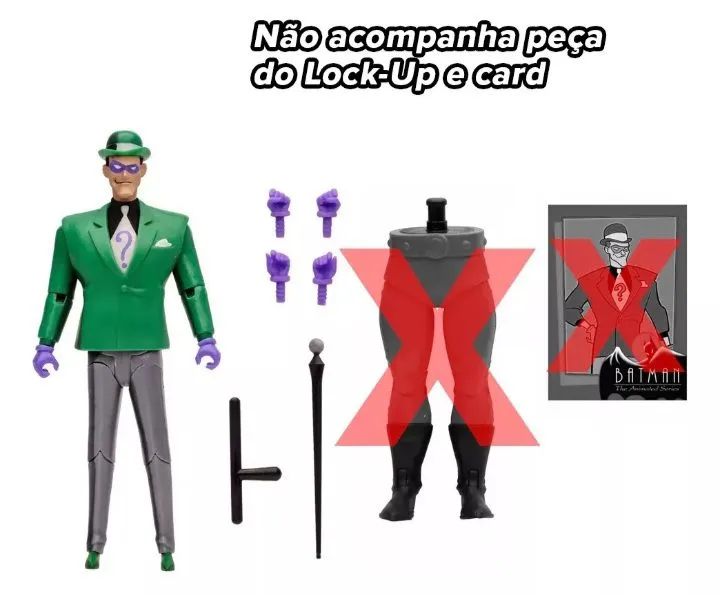 Charada Riddler Batman Animated Mcfarlane  - Foto 2