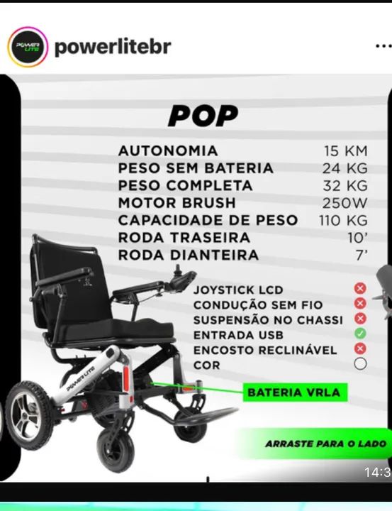 Cadeira POP - Power Lite - Foto 4