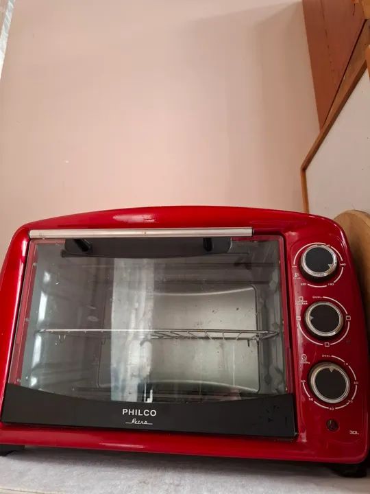 Forno Elétrico Vermelho - Semi-Novo - Foto 2