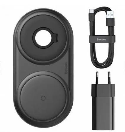 Base de carregamento wireless 2 em 1 Baseus - Foto 2