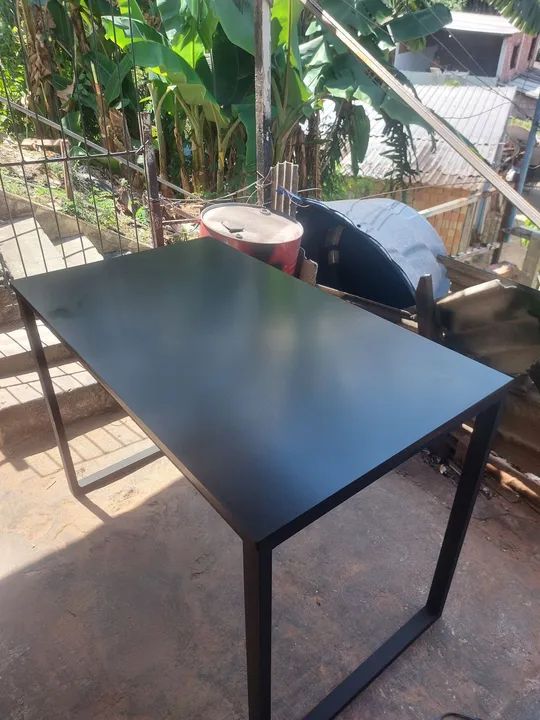Mesa reta com suporte  - Foto 3