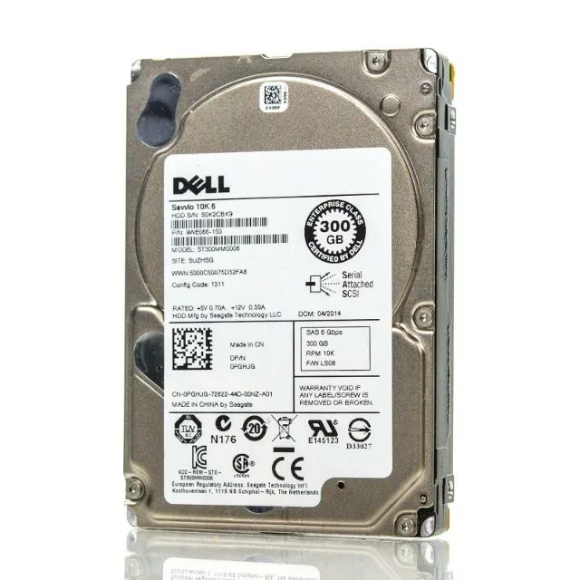 Hd Servidor Dell 300gb Sas 10k 6gb 2,5