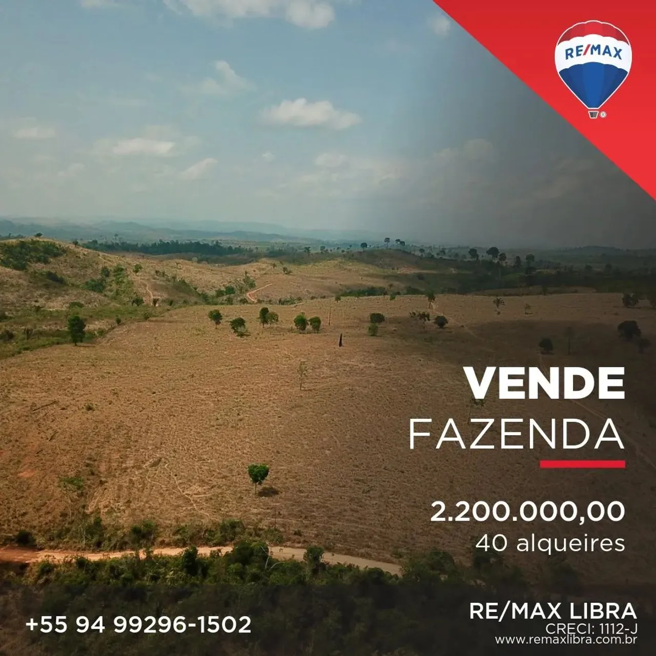 IMOBILIÁRIA RE/MAX LIBRA VENDE FAZENDA